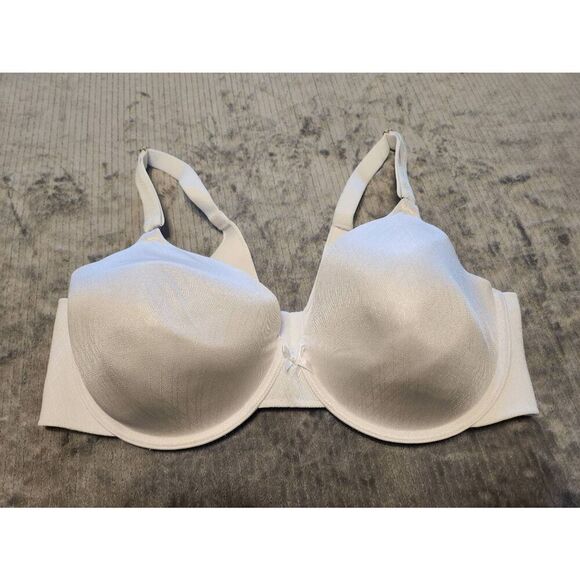Radiant By Vanity Fair Bra 75312 Size 40D White Underwire Full Coverage Smooth - Picture 1 of 3